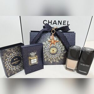 CHANEL Holiday 2025 No 5 EDP  Miniature 1.5ML+BALLERINA Nail Polish +GEL COAT